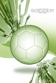Soccer Tournament Light Green Background / Soccer Tournament Layout. Just Place Your Copy and Logo! Sport Illustrations Collection
