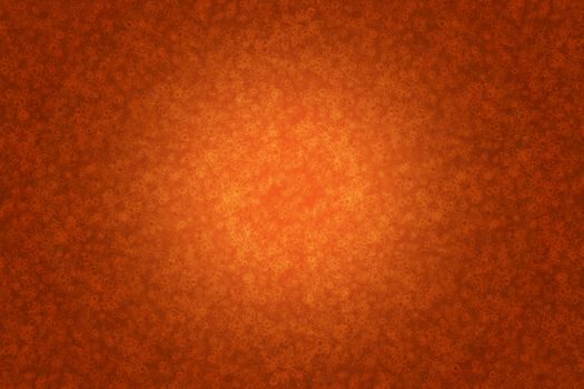 Floral Browny Background / Floral Pattern with Light Center Spot. Horizontal Background