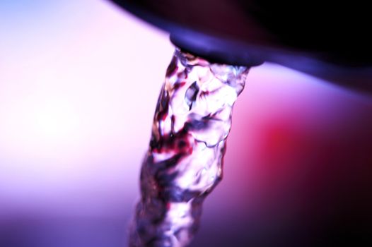 Fresh Running Water Closeup-Macro Photo. 