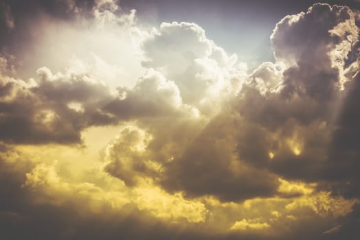 Stormy Clouds Nature Photo Background. Cloudscape Backdrop.