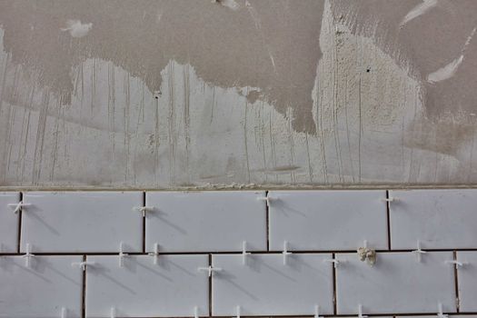 Tile lying