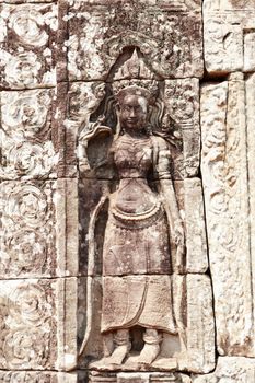 The ruins of Angkor Wat Temple in Cambodia