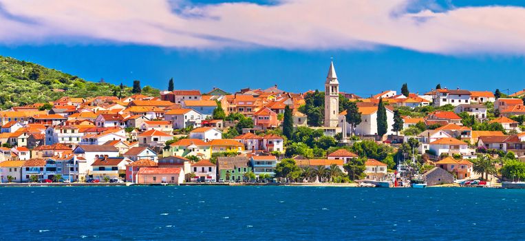 Kali village waterfront panoramic view, Island of Ugljan, Dalmatia, Croatia