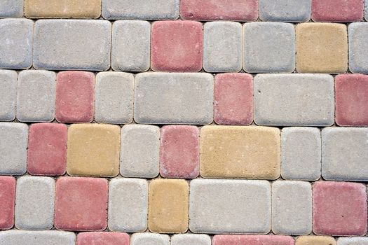 colored concrete floor tile bricks