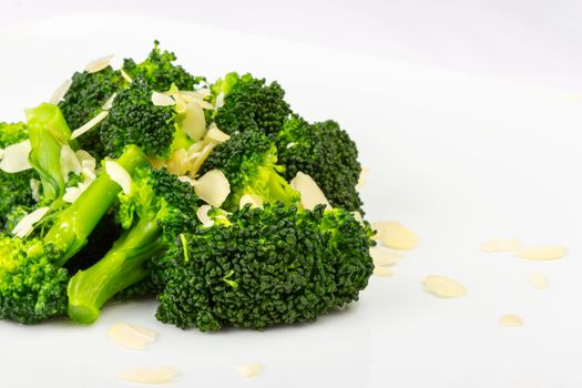 salad of broccoli and pumpkin seeds