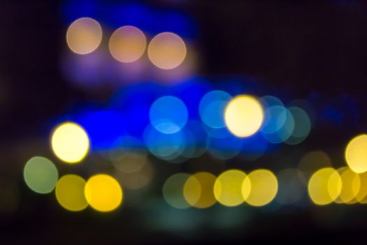 abstract blur lights of the night city