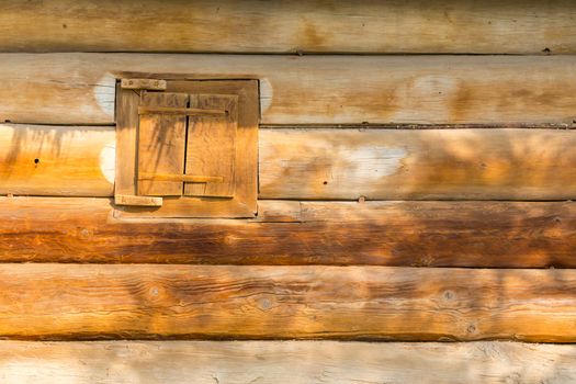 window of the old wooden house