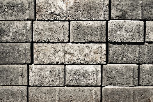 abstract background or texture detail concrete bricks stacked