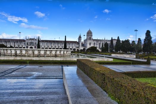 Jeronimo monastery in lisbon, portugal . unesco world heritage site