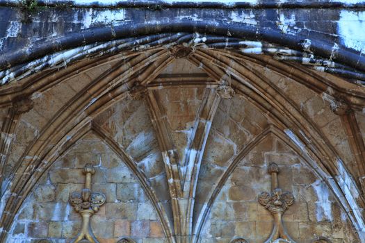 Architecture details of the monastery or hieronymites