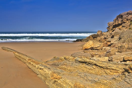 The rocky coast seen in Portugal Sintra