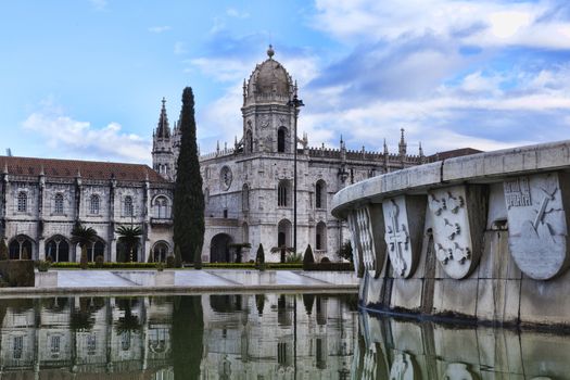 Jeronimo monastery in lisbon, portugal . unesco world heritage site