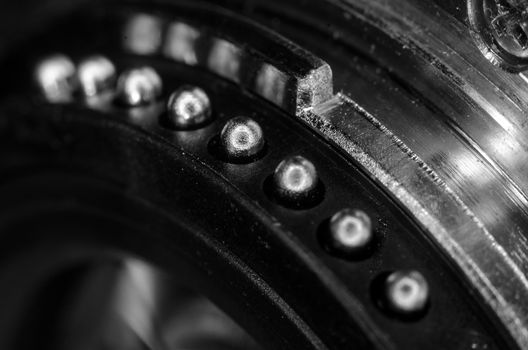 The digital camera lens closeup to design the first pages of magazines