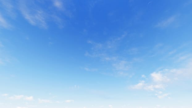 Cloudy blue sky abstract background, blue sky background with tiny clouds, 3d rendering

