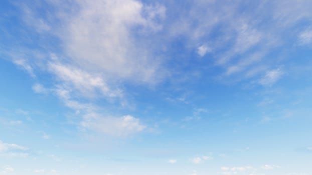 Cloudy blue sky abstract background, blue sky background with tiny clouds, 3d rendering

