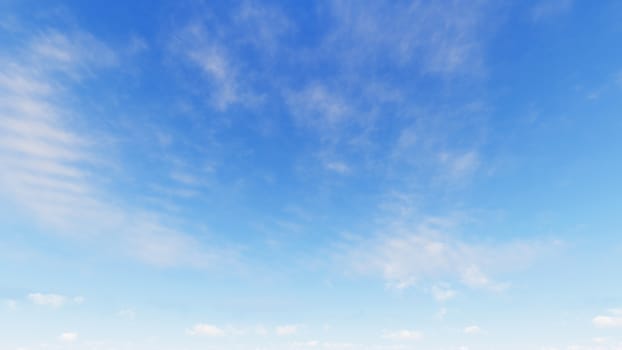 Cloudy blue sky abstract background, blue sky background with tiny clouds, 3d rendering

