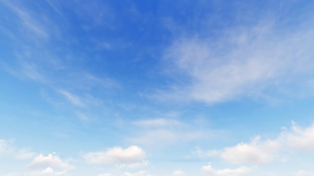 Cloudy blue sky abstract background, blue sky background with tiny clouds, 3d rendering

