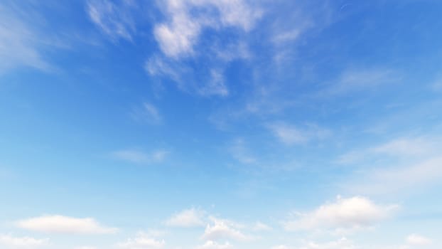 Cloudy blue sky abstract background, blue sky background with tiny clouds, 3d rendering

