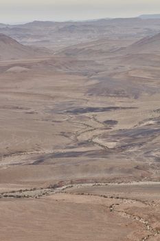 Maktesh Ramon place in the Negev desert, Israel