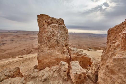 Maktesh Ramon place in the Negev desert, Israel