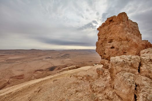 Maktesh Ramon place in the Negev desert, Israel