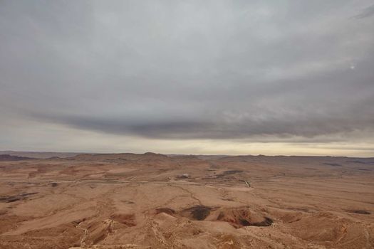 Maktesh Ramon place in the Negev desert, Israel