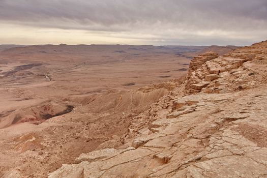Maktesh Ramon place in the Negev desert, Israel
