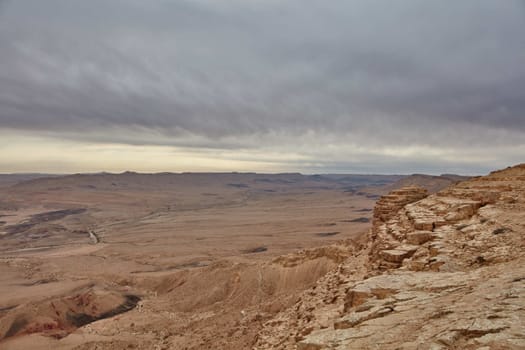 Maktesh Ramon place in the Negev desert, Israel