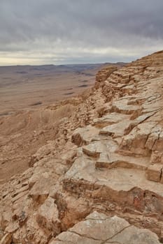 Maktesh Ramon place in the Negev desert, Israel