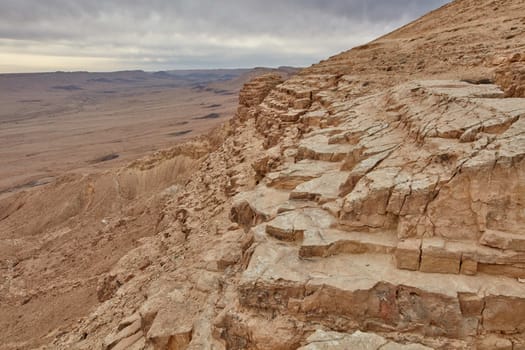 Maktesh Ramon place in the Negev desert, Israel