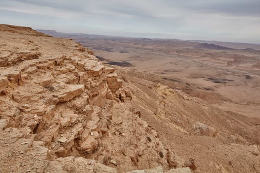 Maktesh Ramon place in the Negev desert, Israel