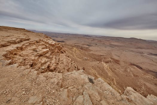 Maktesh Ramon place in the Negev desert, Israel