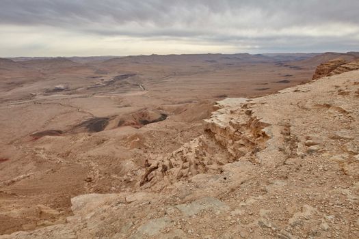 Maktesh Ramon place in the Negev desert, Israel