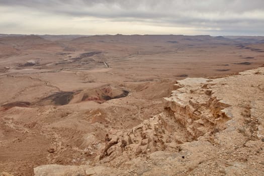 Maktesh Ramon place in the Negev desert, Israel