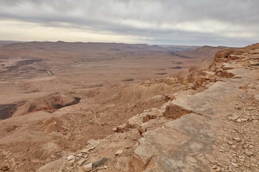 Maktesh Ramon place in the Negev desert, Israel