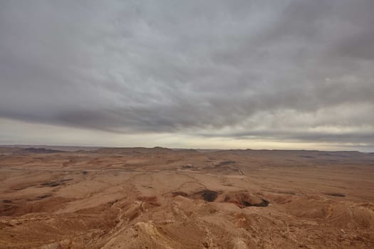 Maktesh Ramon place in the Negev desert, Israel