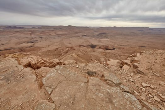 Maktesh Ramon place in the Negev desert, Israel