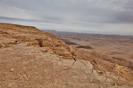 Maktesh Ramon place in the Negev desert, Israel