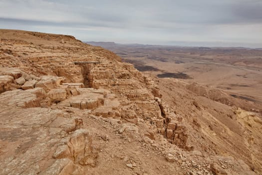 Maktesh Ramon place in the Negev desert, Israel