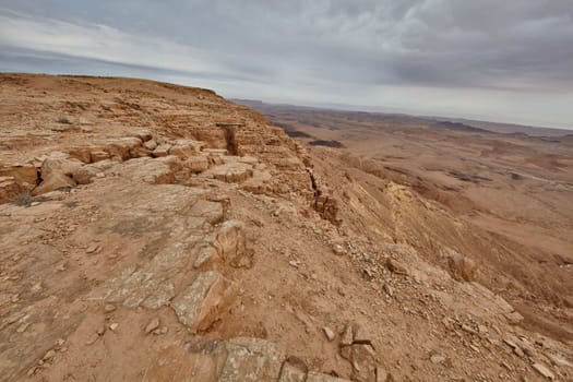 Maktesh Ramon place in the Negev desert, Israel