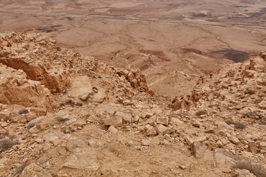 Maktesh Ramon place in the Negev desert, Israel