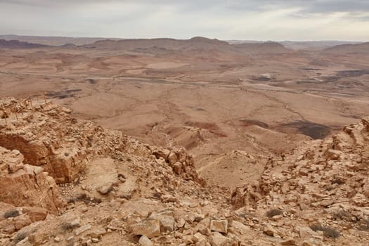 Maktesh Ramon place in the Negev desert, Israel
