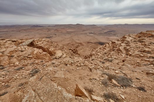 Maktesh Ramon place in the Negev desert, Israel