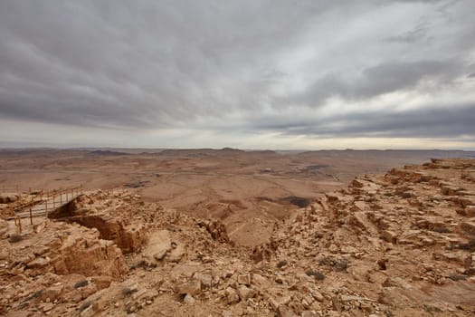 Maktesh Ramon place in the Negev desert, Israel
