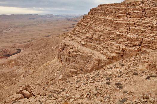 Maktesh Ramon place in the Negev desert, Israel