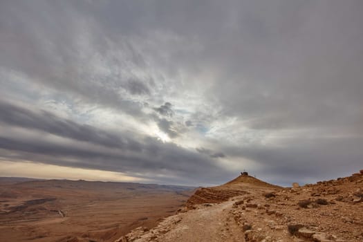 Maktesh Ramon place in the Negev desert, Israel