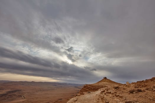 Maktesh Ramon place in the Negev desert, Israel