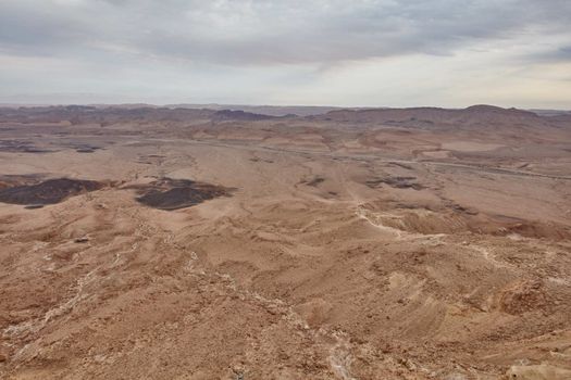 Maktesh Ramon place in the Negev desert, Israel