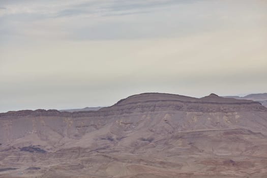 Maktesh Ramon place in the Negev desert, Israel