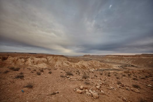 Maktesh Ramon place in the Negev desert, Israel